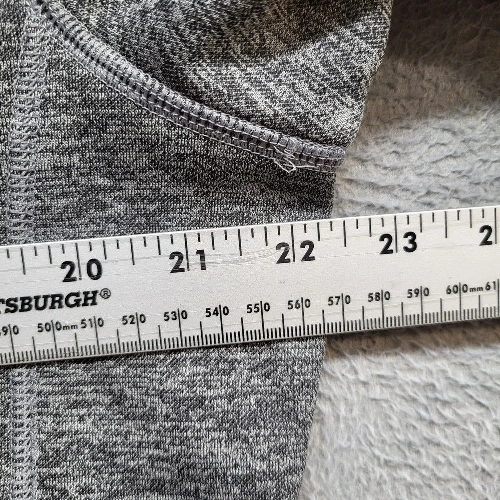 Adidas Men Sweatshirt Medium Gray 1/4 Zip Logo‎ Fleece Pullover